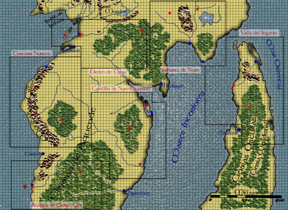 Mapa de Haldanóri, Las Tierras Ocultas