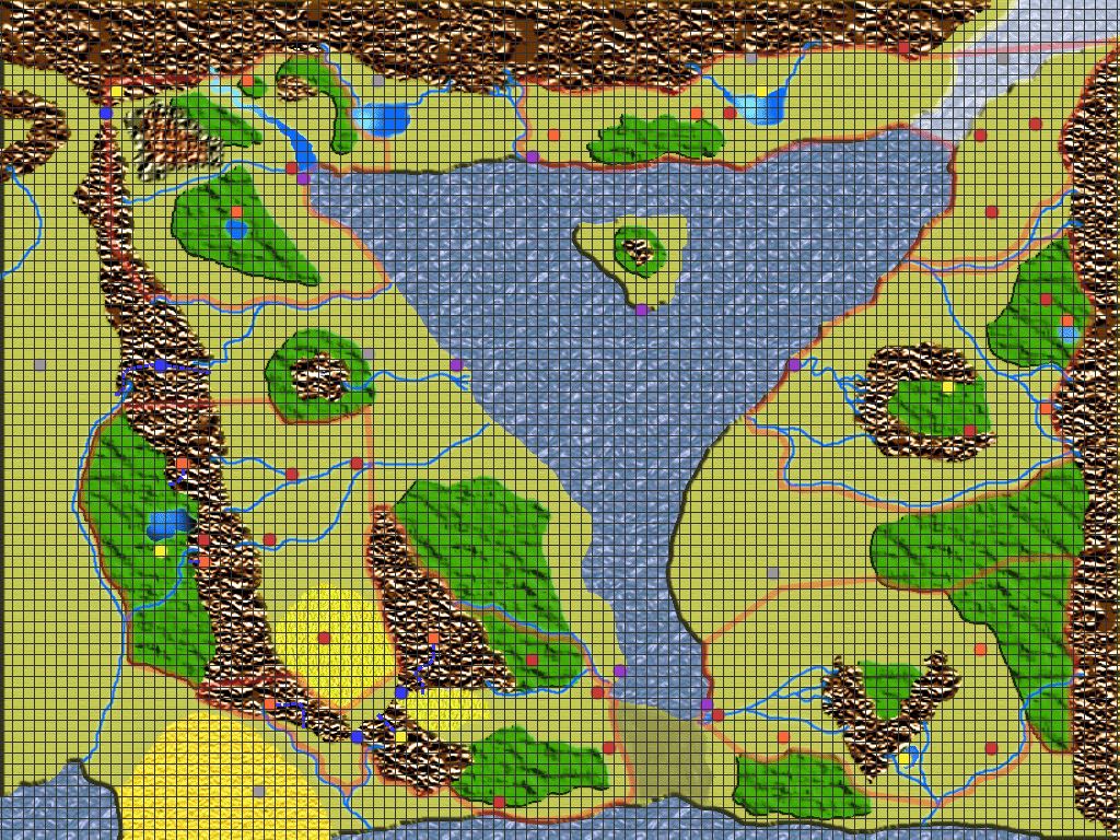 Mapa de Árador, Tierras de la Aurora