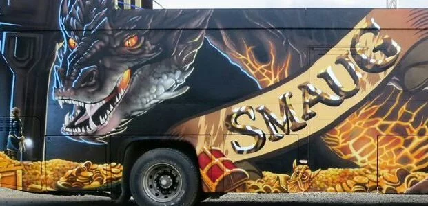 Increíble autobús de Smaug en Noruega