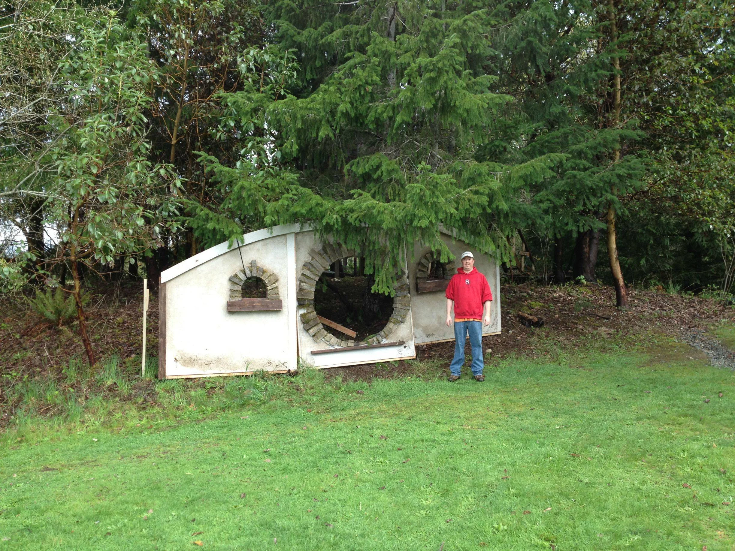 Fachada de la casa Hobbit
