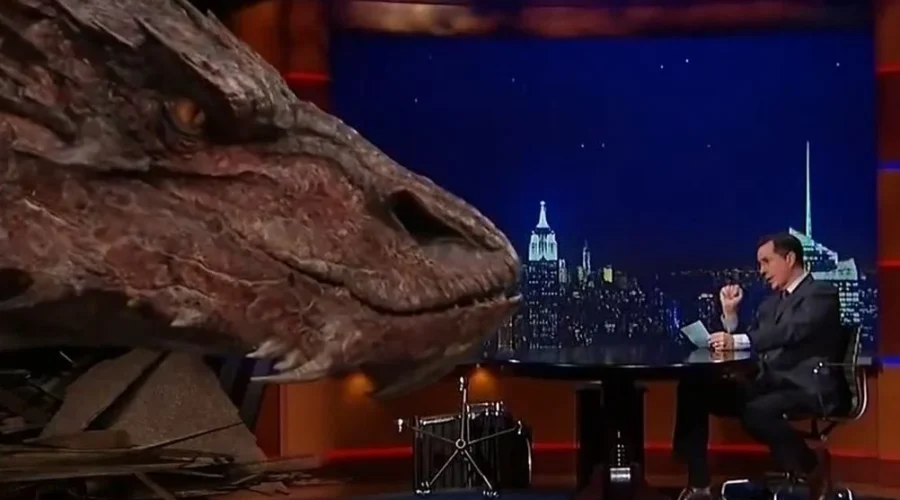 Divertida entrevista de Stephen Colbert a Smaug el Terrible