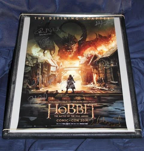Poster de La Desolación de Smaug firmado