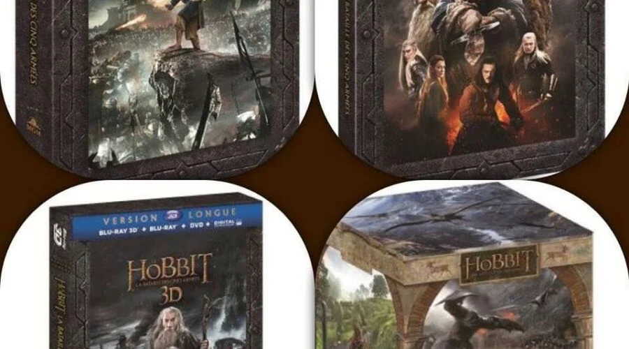 Carátulas de los packs de las Versiones Extendidas de la trilogía de El Hobbit