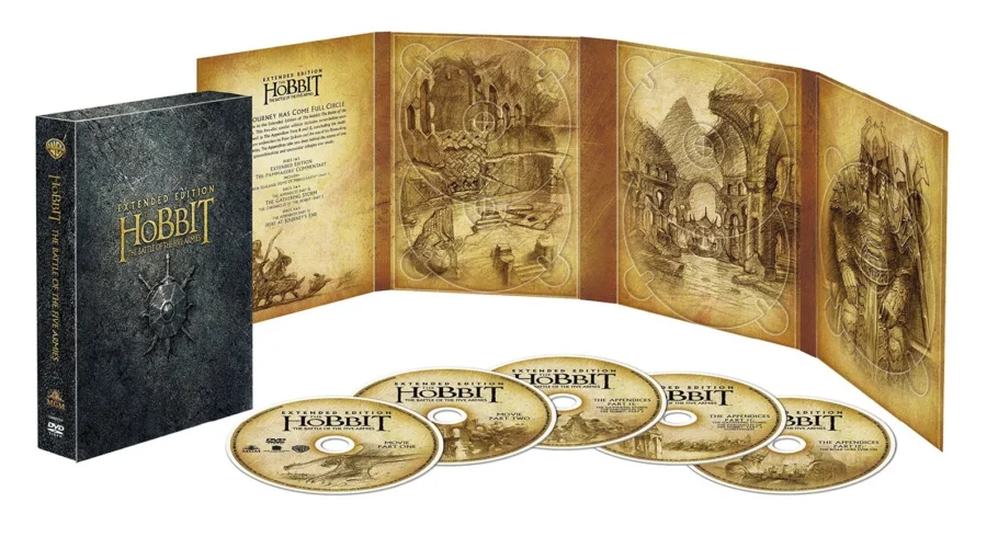 Imagen del interior de la edición en DVD de la Versión Extendida de La Batalla de los Cinco Ejércitos
