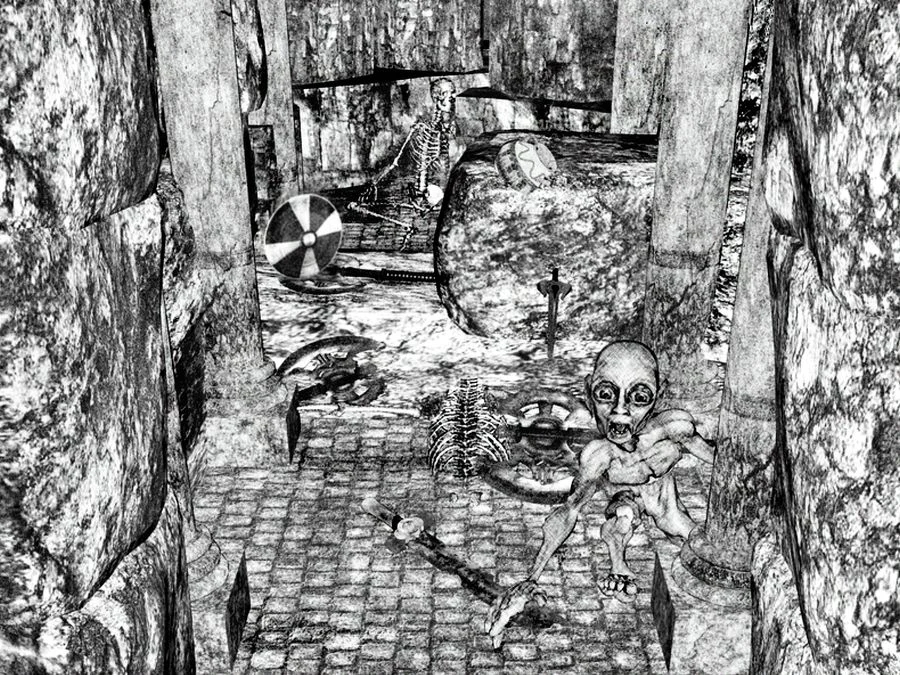 Gollum en Moria, según Echoladyuk
