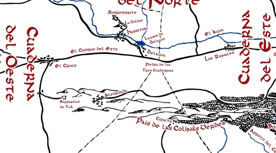 Estupendo mapa de la Comarca en español y en altísima resolución