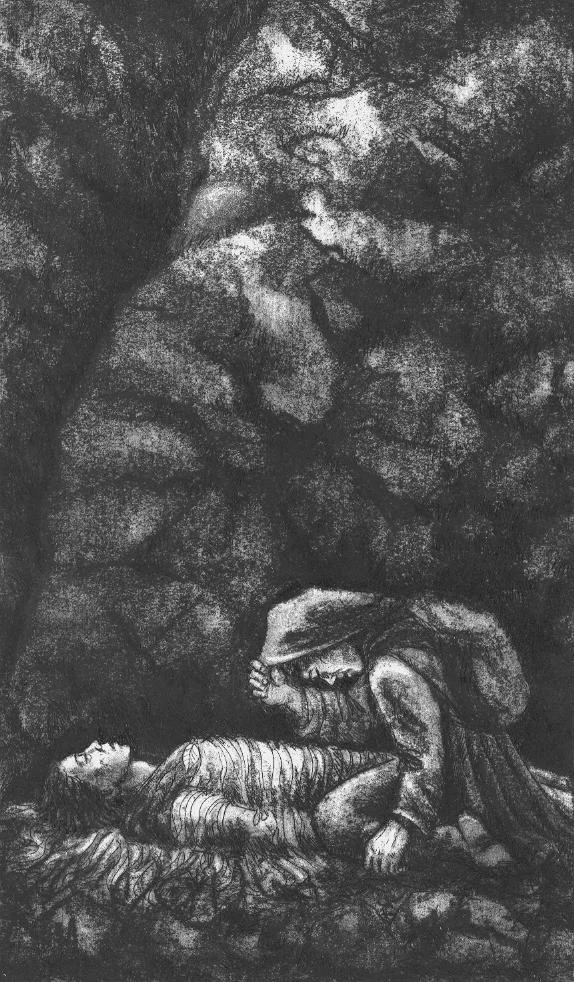 Sam se inclina sobre el cuerpo de Frodo, según Dagmar Jung