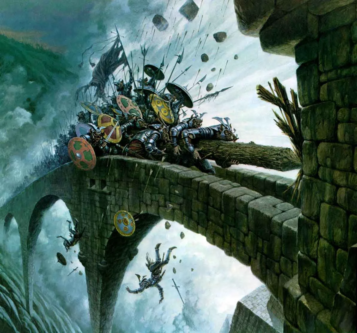 Los Orcos atacan la puerta de Cuernavilla, según Darrell K. Sweet