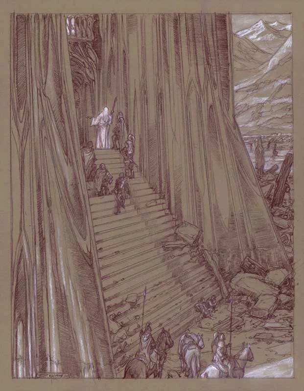 La Voz de Saruman, según Donato Giancola