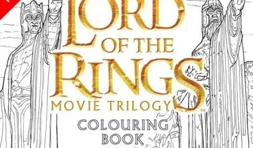 Libro para colorear de la trilogía de El Señor de los Anillos