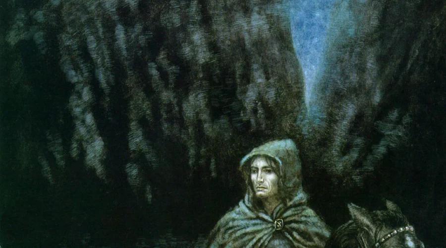 08-03-3019 La Compañía Gris toma el Sendero de los Muertos y llega a Erech a medianoche donde Aragorn convoca a los muertos.