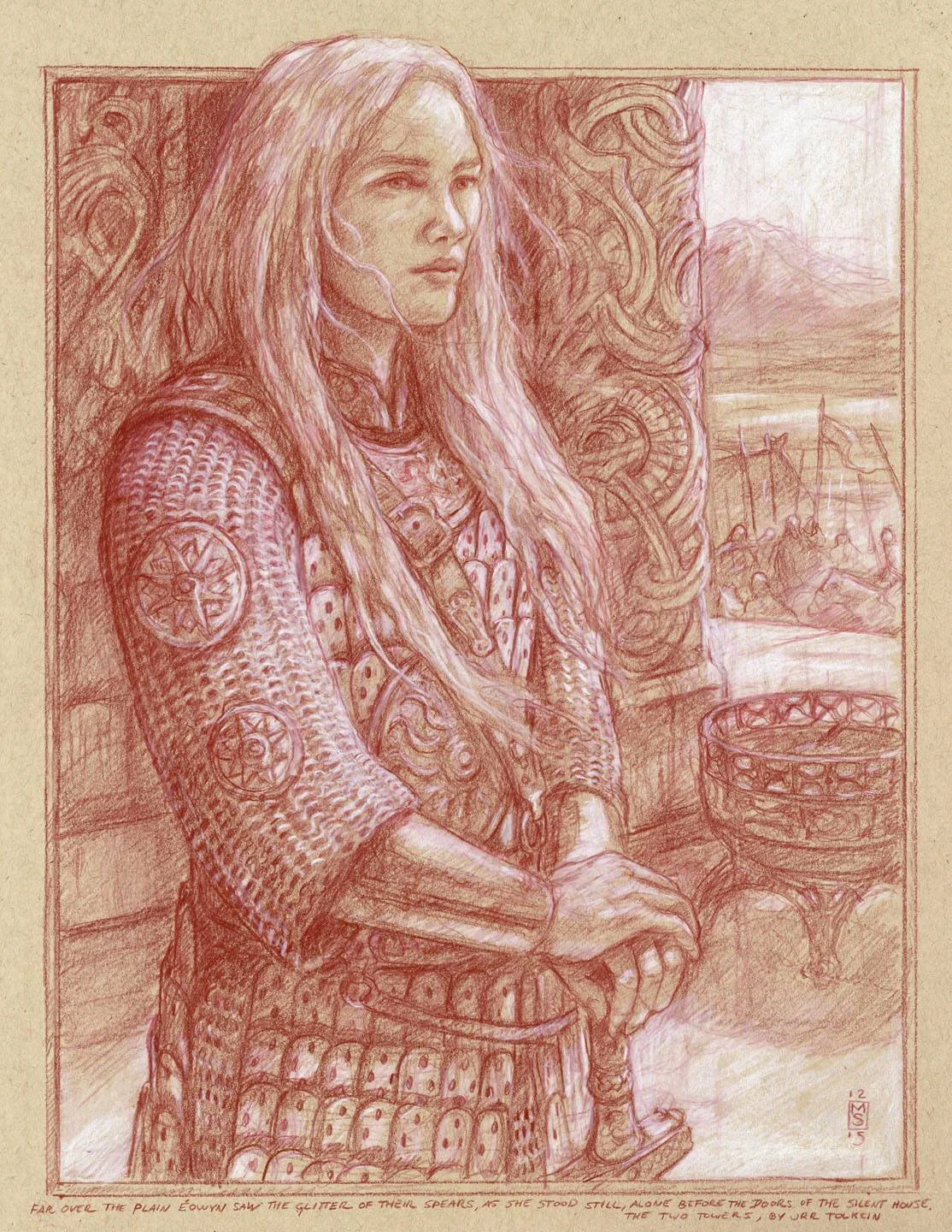 Éowyn en Meduseld, según Matthew Stewart