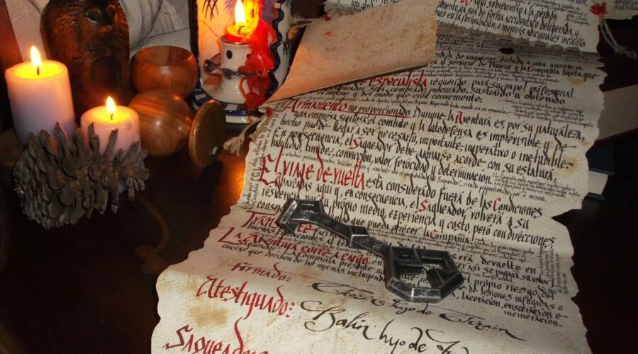 Magnífica réplica en español del contrato de saqueador de Bilbo de ‘El Hobbit’