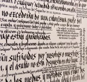 Réplica del contrato de saqueador de Bilbo, obra de apmesa Réplica del contrato de saqueador de Bilbo, obra de apmesa