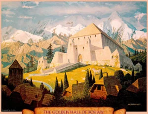 Meduseld, según los hermanos Greg y Tim Hildebrandt Meduseld, según los hermanos Greg y Tim Hildebrandt