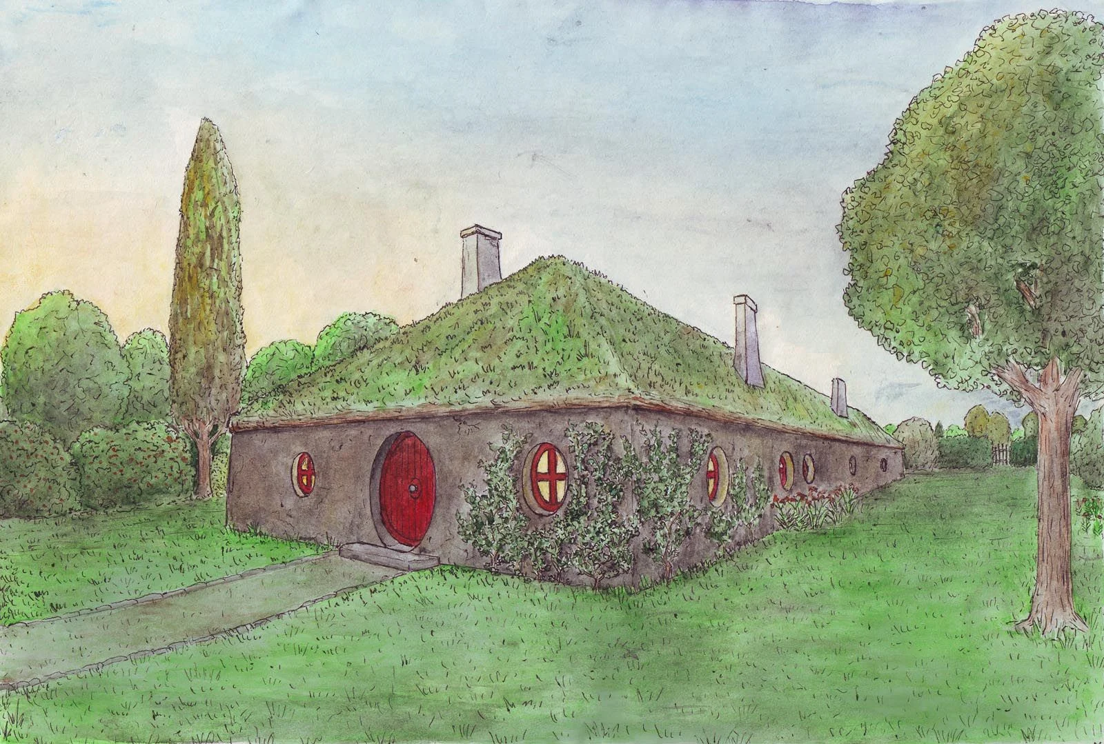 La casita de Frodo en Cricava, según Matěj Čadil 