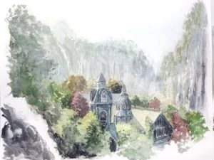 Rivendel, según el artista británico Daniel Parsons Rivendel, según el artista británico Daniel Parsons