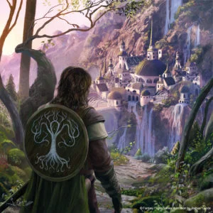 Boromir llega a Rivendel, según el artista español Joshua Cairós Boromir llega a Rivendel, según Joshua Cairós
