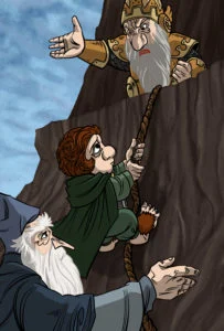 Bilbo expulsa a Thorin de Erebor, según Andrew Dobson Bilbo expulsa a Thorin de Erebor, según Andrew Dobson