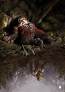 La muerte de Balin, según David Gaillet La muerte de Balin, según David Gaillet