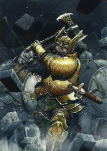 Thorin sale a la batalla, según el artista español Edu Rodríguez Thorin sale a la batalla, según el artista español Edu Rodríguez