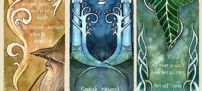 Estupendos marcapáginas de ‘El Señor de los Anillos’
