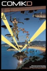 Cartel del I Salón Internacional de Cómic y Manga de Donostia-San Sebastián Cartel del I Salón Internacional de Cómic y Manga de Donostia-San Sebastián