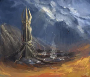 Isengard inundada, según la artista serbia Dunja Đorđević
