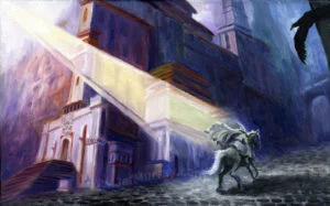 Gandalf llega a Minas Tirith, según el artsta estadounidense Jef Murray