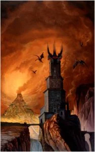Barad-dûr, según el artista británico Roger Garland