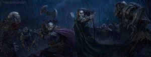 Gimli y Legolas, según el artista argentino Sebastián Giacobino
