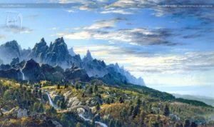 Ithilien, según el artista canadiense Ted Nasmith