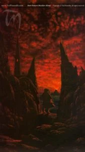 Sam entra solo en Mordor, según el artista canadiense Ted Nasmith