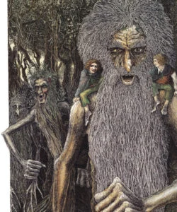 Bárbol con Merry y Pippin, según el artista australiano Timothy Ide