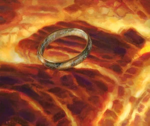 El Anillo en el fuego de Bolsón Cerrado, según el artista estadounidense Donato Giancola