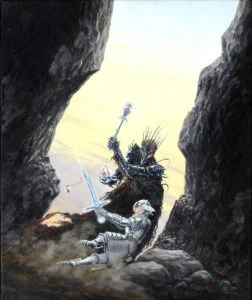 Isildur y Sauron, según un artista neerlandés conocido como Jos