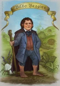 Bilbo Bolsón, según la artista rusa Julia Alekseeva