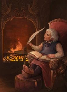 Bilbo en Rivendel, según la artista rusa Julia Alekseeva