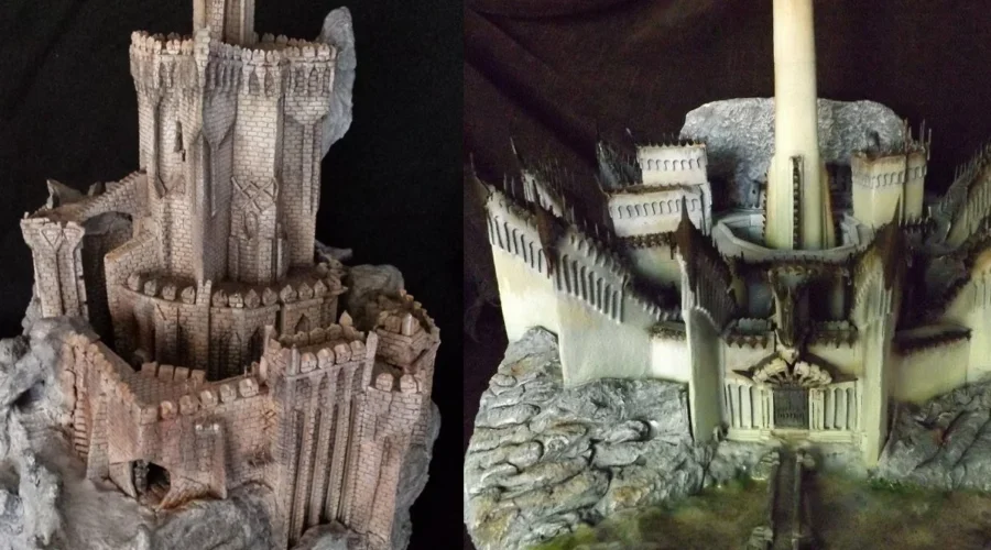 Magníficas maquetas de Minas Morgul y Cirith Ungol
