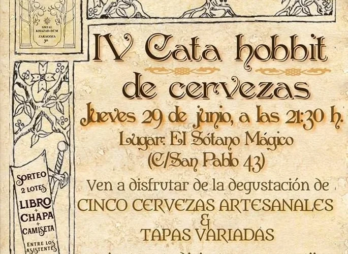 IV Cata hobbit de cervezas en Zaragoza el 29 de junio