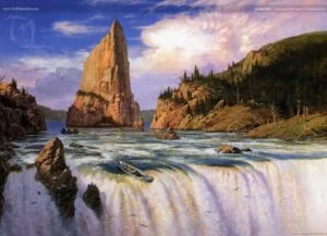 La partida de Boromir, según el artista canadiense Ted Nasmith