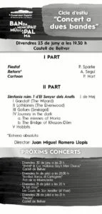 Concierto en Palma de la Sinfonía nº1 de 'El Señor de los Anillos' de Johan De Meij