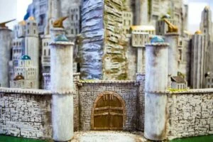 Tarta de Minas Tirith creada por Melissa's Fine Pastries. Fotografía de GK Photography