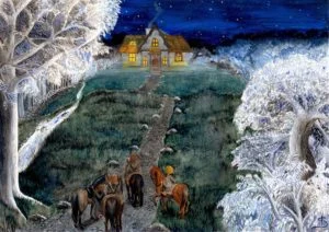 Los hobbits llegan a casa de Tom Bombadil, según la artista sueca Isabelle Scharin