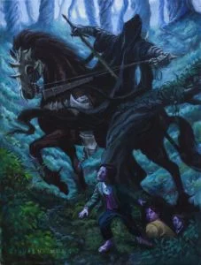 Frodo, Sam y Pippin se esconden del Nazgûl, según Piya Wannachaiwong