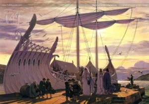 Los Puertos Grises, según el artista canadiense Ted Nasmith