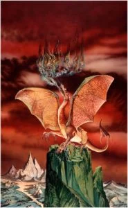 Smaug, según el artista británico Roger Garland