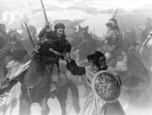 Rodaje de 'El Señor de los Anillos' en el castillo de Belmonte