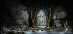 La Puerta Oeste de Moria, según el artista inglés John Emanuel Shannon