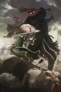 Éowyn y el Rey Brujo, según el artista estadounidense Adam Schumpert